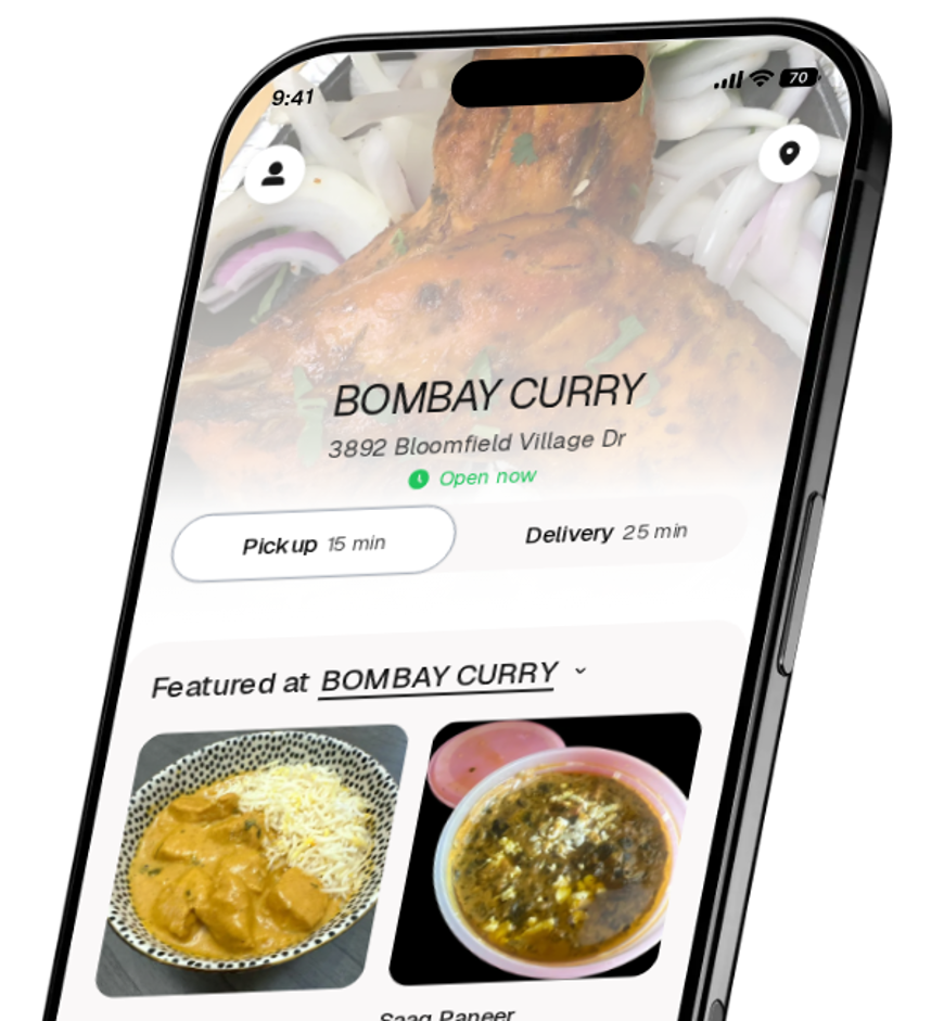 BOMBAY CURRY app preview